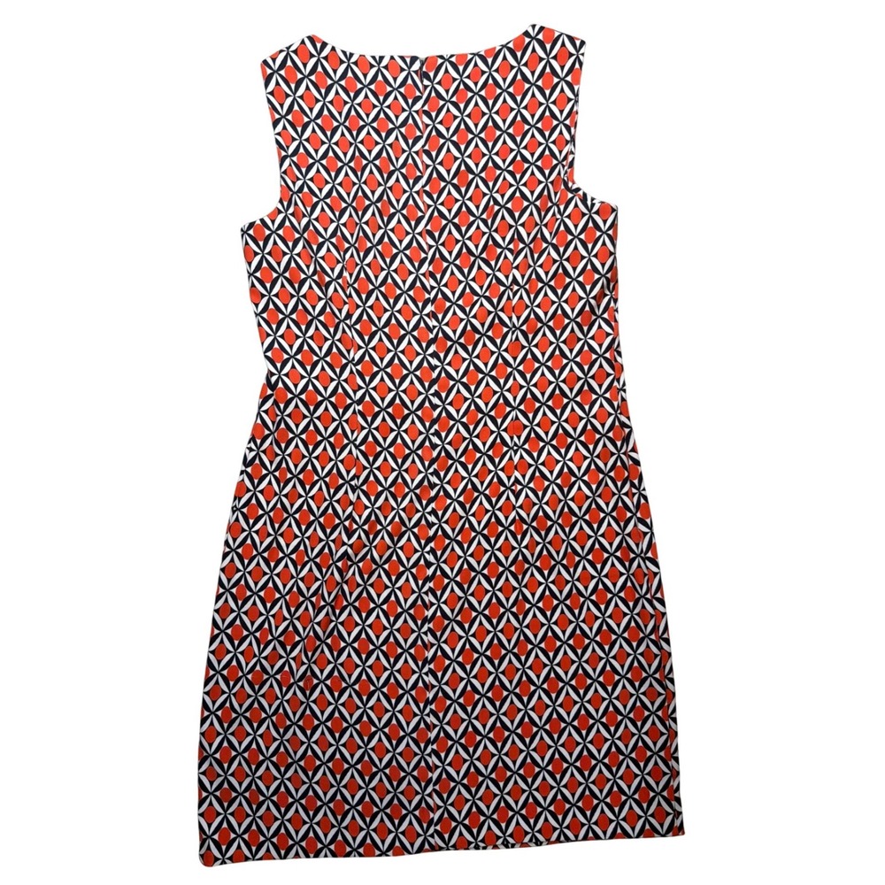 ALYX Shift Dress Women 12 Red Black Geometric Print GUC Sleeveless Retro Mod - Picture 4 of 8